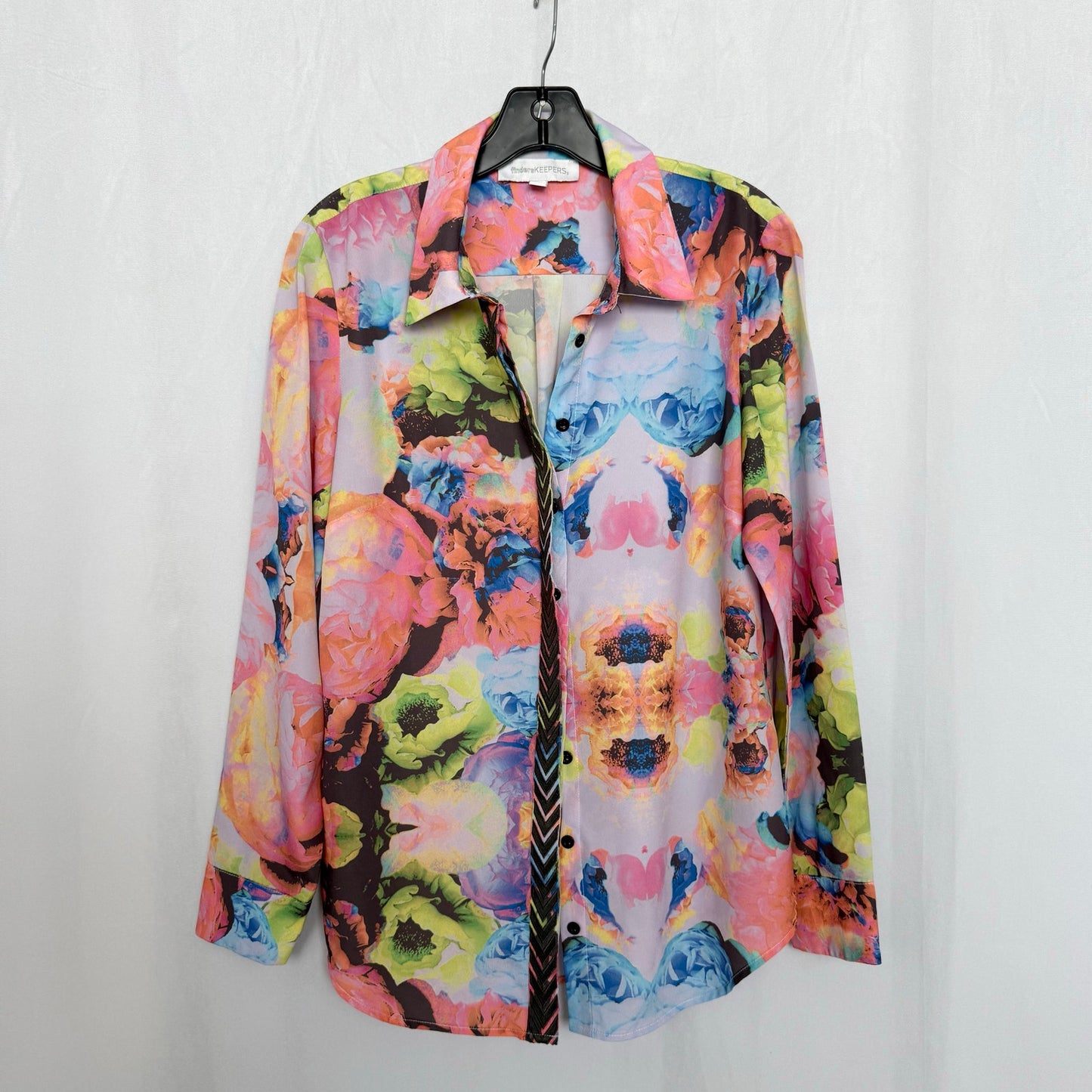 Secondhand Finders Keepers Floral Button Up Blouse, Size Medium