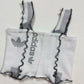Secondhand Upcycled Adidas Originals Sock Crop Top, Size XS