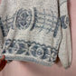 Vintage David Brett Chunky Knit Aztec Sweater, Size XL