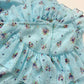 Secondhand Urban Outfitters Tuli Ruffle Midi Skirt in Blue, Size Medium
