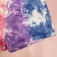Upcycled Denim Tie Dye High Rise Shorts, Size 25”