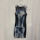 Preowned EGO Body Print Mesh Mini Dress, Size 4