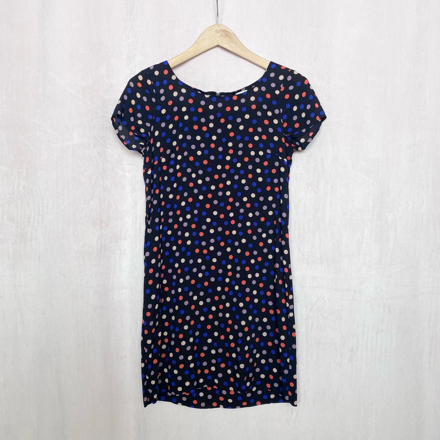 Secondhand Splendid Polka Dot Short Sleeve Mini Dress, Size Small