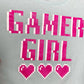 Reworked Gamer Girl Crop Baby Tee, Size XS