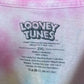 Reworked Looney Tunes Tie Dye Crop Tee, Size 2XL