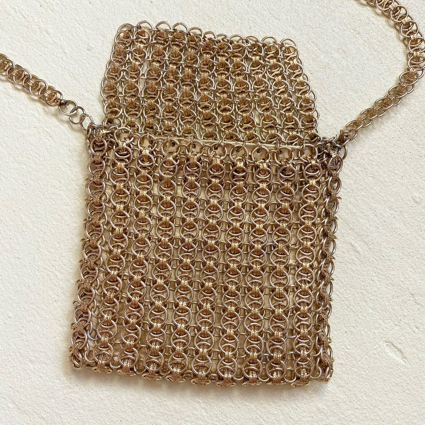 Vintage Walborg Gold Chain Link Purse Shoulder Bag