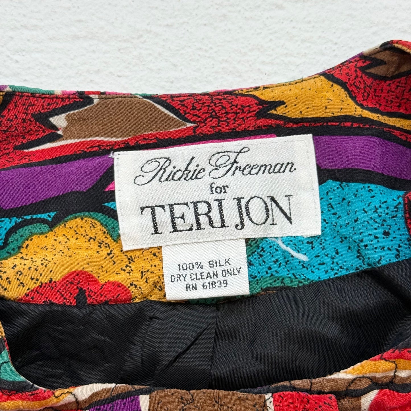 Vintage 80s Rickie Freeman For Teri Jon Quilted Silk Crop Blazer Jacket, S/M