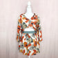 Upcycled Vintage Button Front Two Piece Skirt Set, Size S/M