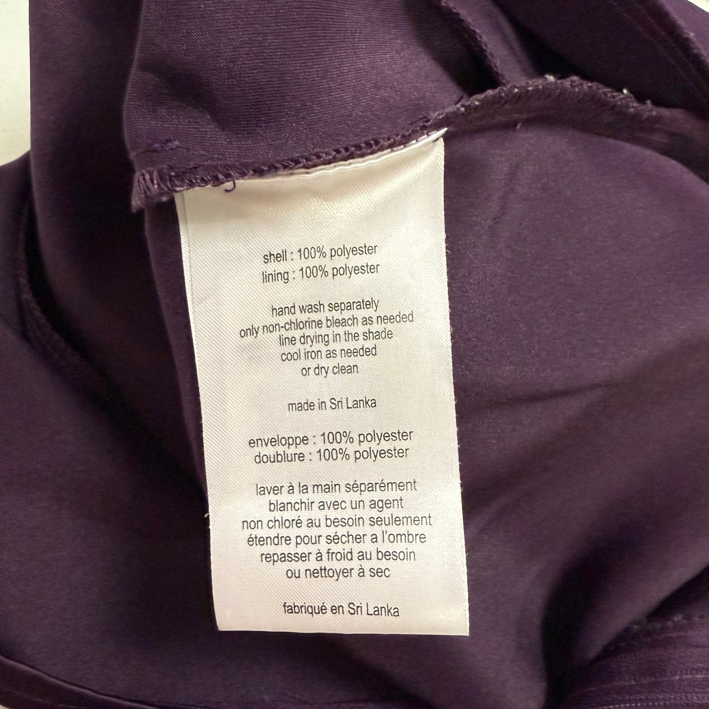 Secondhand David's Bridal One Shoulder Purple Satin Bridesmaid Dress, Size 2
