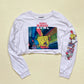 Reworked Spongebob Bubble Bowl Crop Long Sleeve, Size 3XL