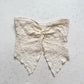 Secondhand Cream Crinkle Knot Strapless Crop Top, Size Small