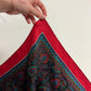 Vintage Silk Floral Square Scarf