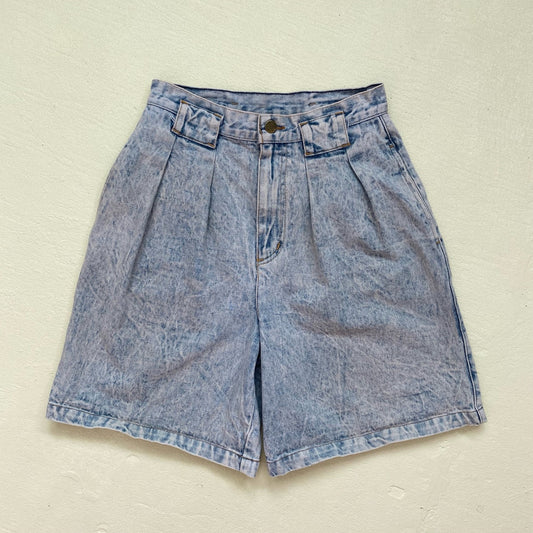 Vintage Palmetto's Acid Wash High Rise Denim Shorts, Size 24"