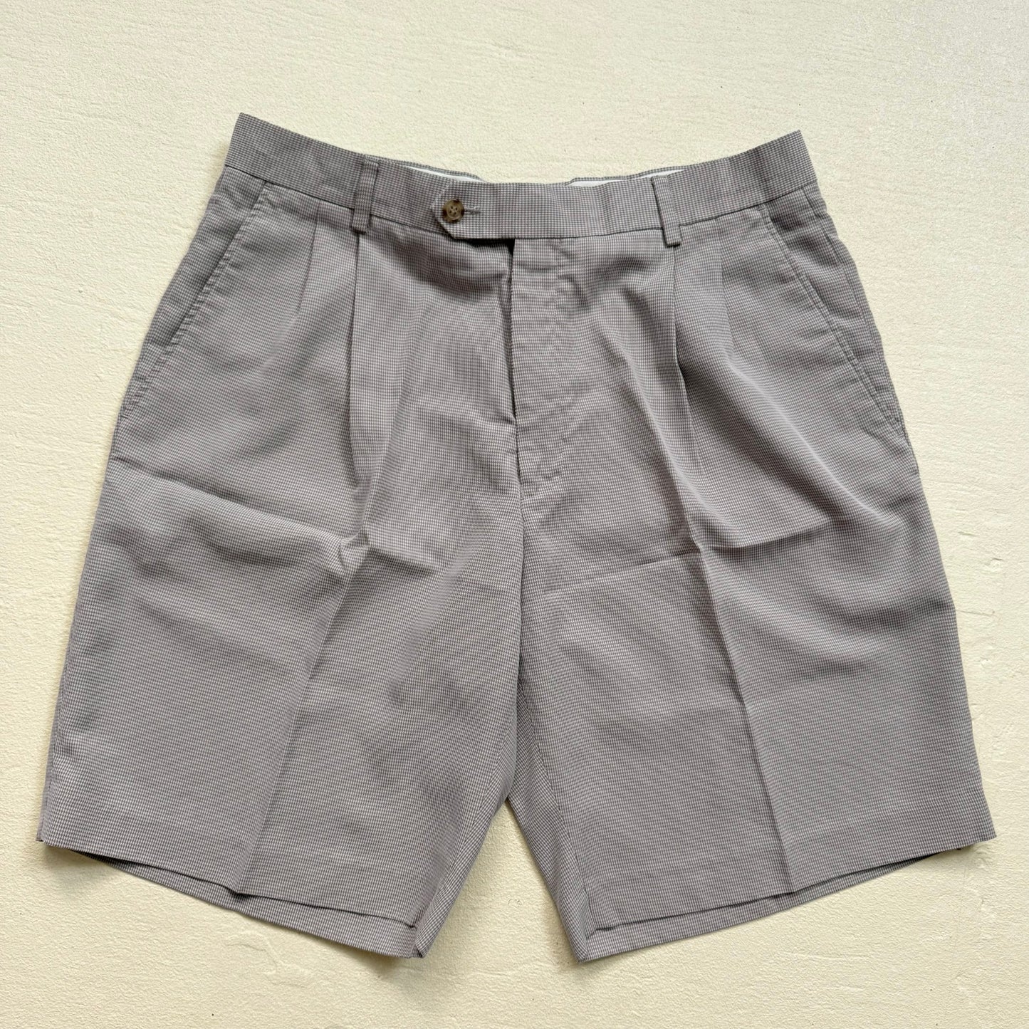 Secondhand Greg Norman Khaki Tan Chino Shorts, Size 34