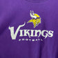 Reworked NFL Vikings Football Crop Tee, Size XL