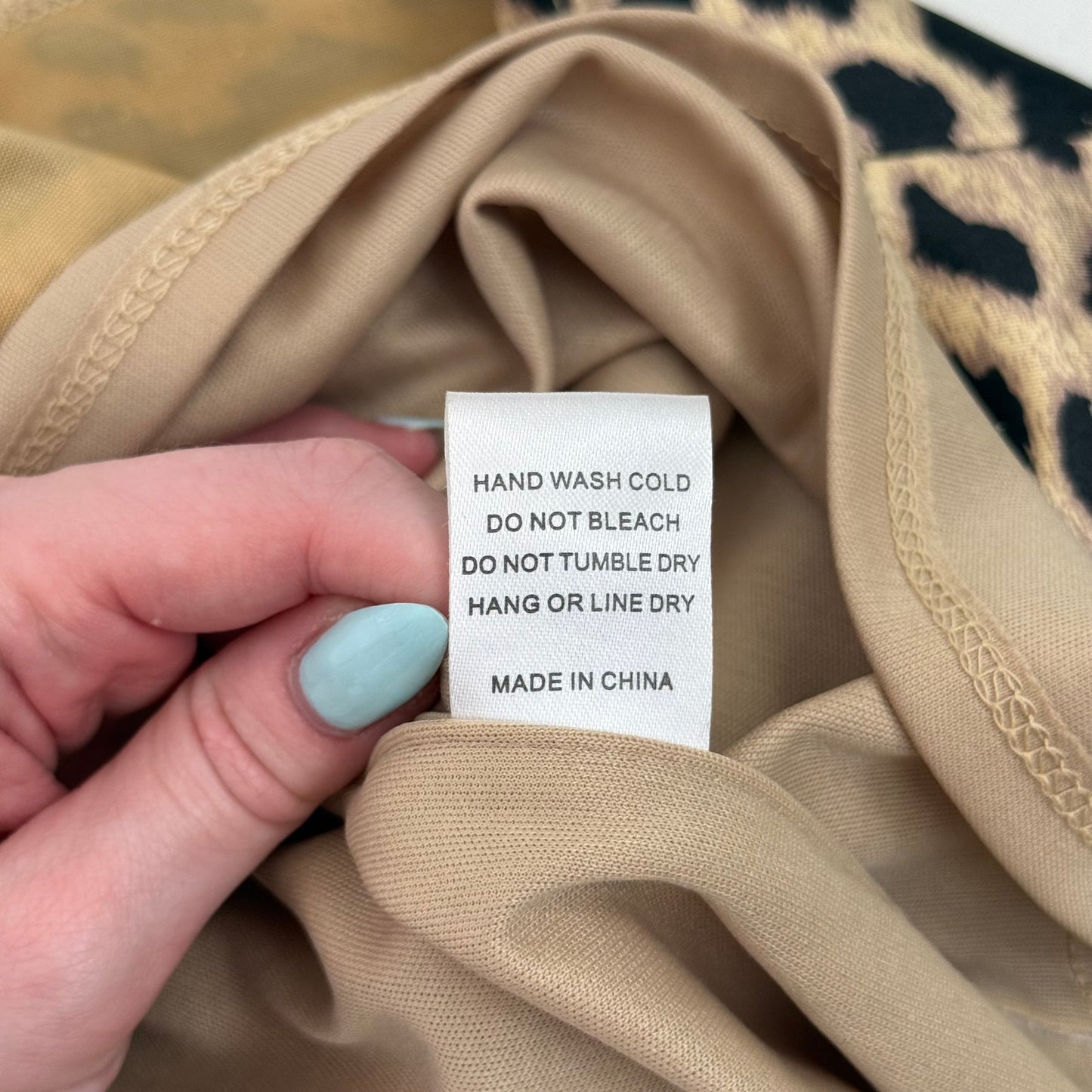 Secondhand Étophe Studios Leopard Satin Mini Dress, Size Medium