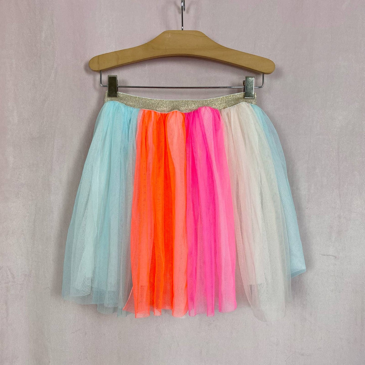 Secondhand Bright Striped Mini Tutu Tulle Skirt, Size XXS