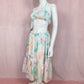 Upcycled Tie Dye Crop Halter Top & Skirt Set, Size XS