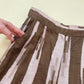 Vintage Brown Striped Lightweight Trousers, Size Small