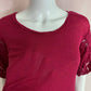 Secondhand Free People Lace Sleeve Knit Top, Size XS