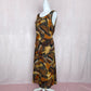 Vintage Dress-U-II by Sharon Abstract Print Midi Dress, Size 14