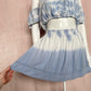 Reworked Ocean Drive Tie Dye Boho Skirt Set, Size S/M