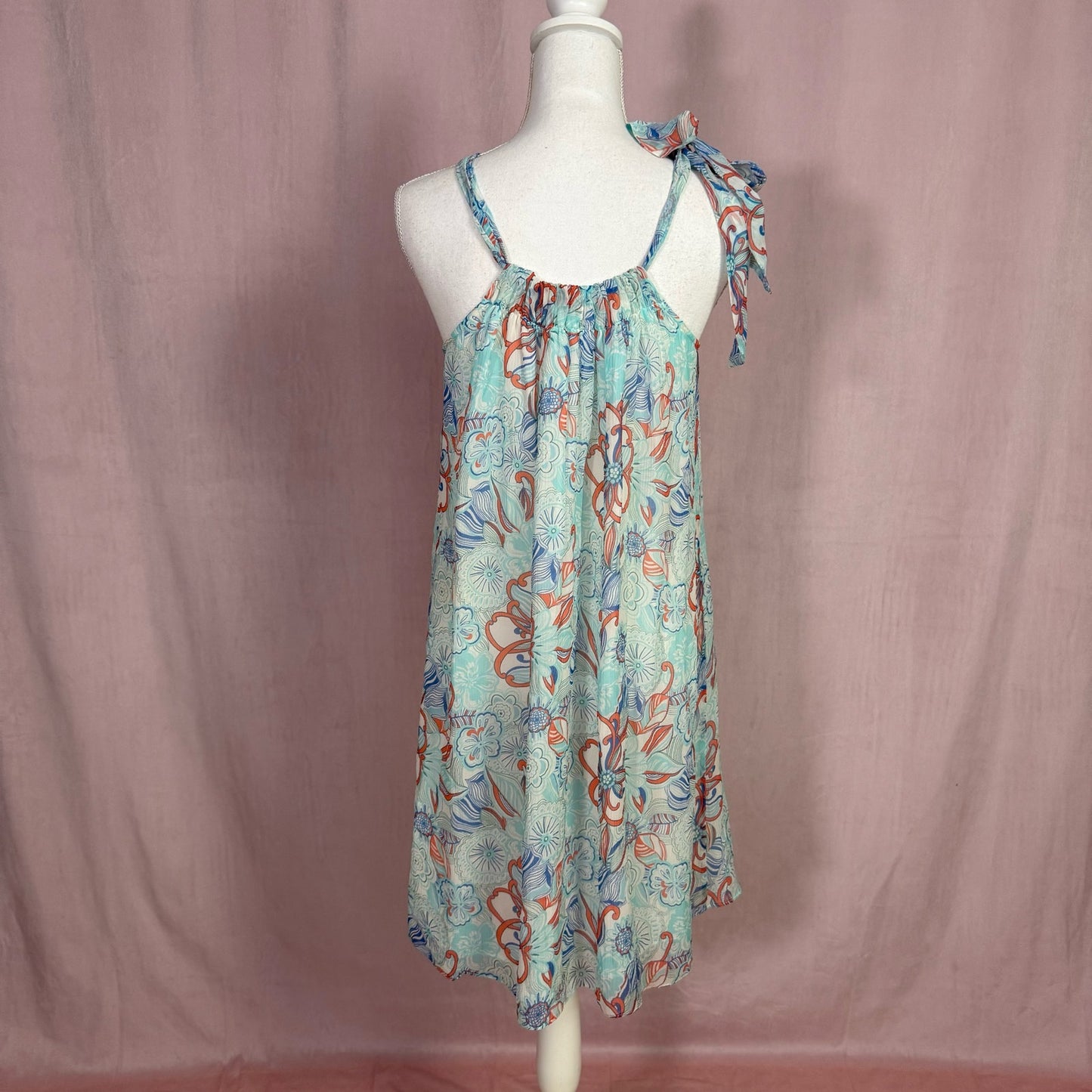 Secondhand Calypso Christiane Celle Floral Mini Dress, Size Medium