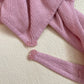 Secondhand Blush Pink Ribbed Drop Armhole Bodysuit, Size Small