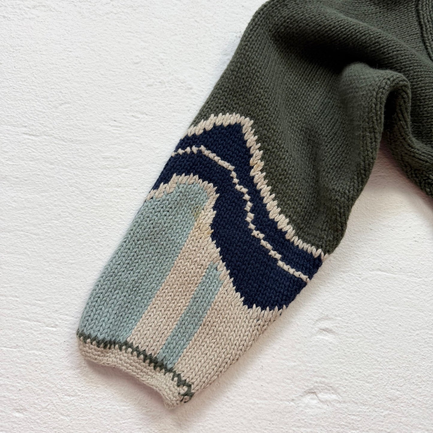 Vintage 90s Christopher & Banks Abstract Knit Cardigan Sweater, Size Large