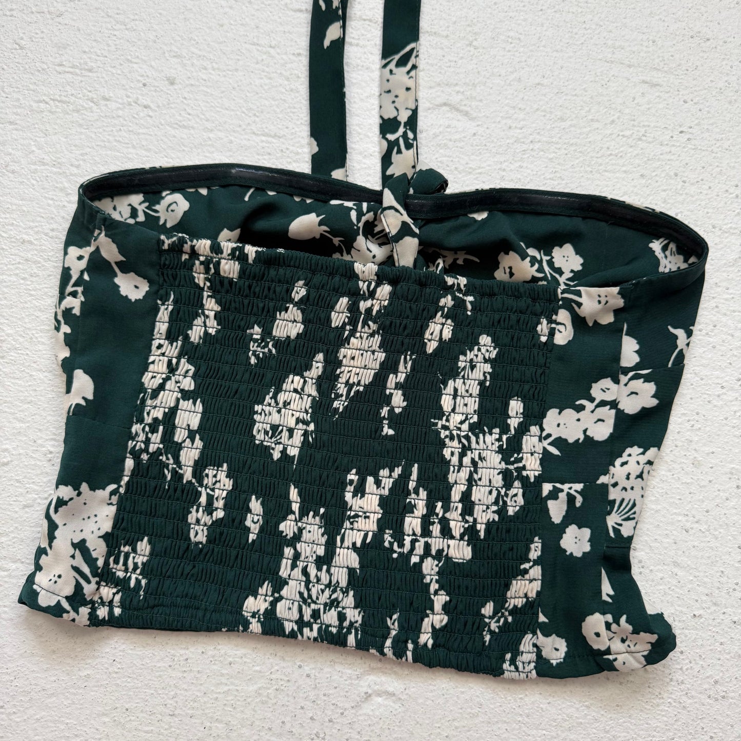 Secondhand Abercrombie & Fitch Floral Strapless Crop Top, Size Small