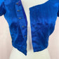 Vintage Embellished Saree Satin Crop Blouse, Size Small