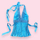 Vintage Frederick’s of Hollywood Satin Halter Tank Top, Size Large