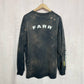 Upcycled Farr Distressed Long Sleeve T-Shirt, Size XL