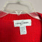Vintage Jingle Bell Christmas Sweater Cardigan, Size Large