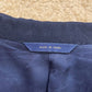 Upcycled Vintage Blazer Set in Navy Blue, Size Small