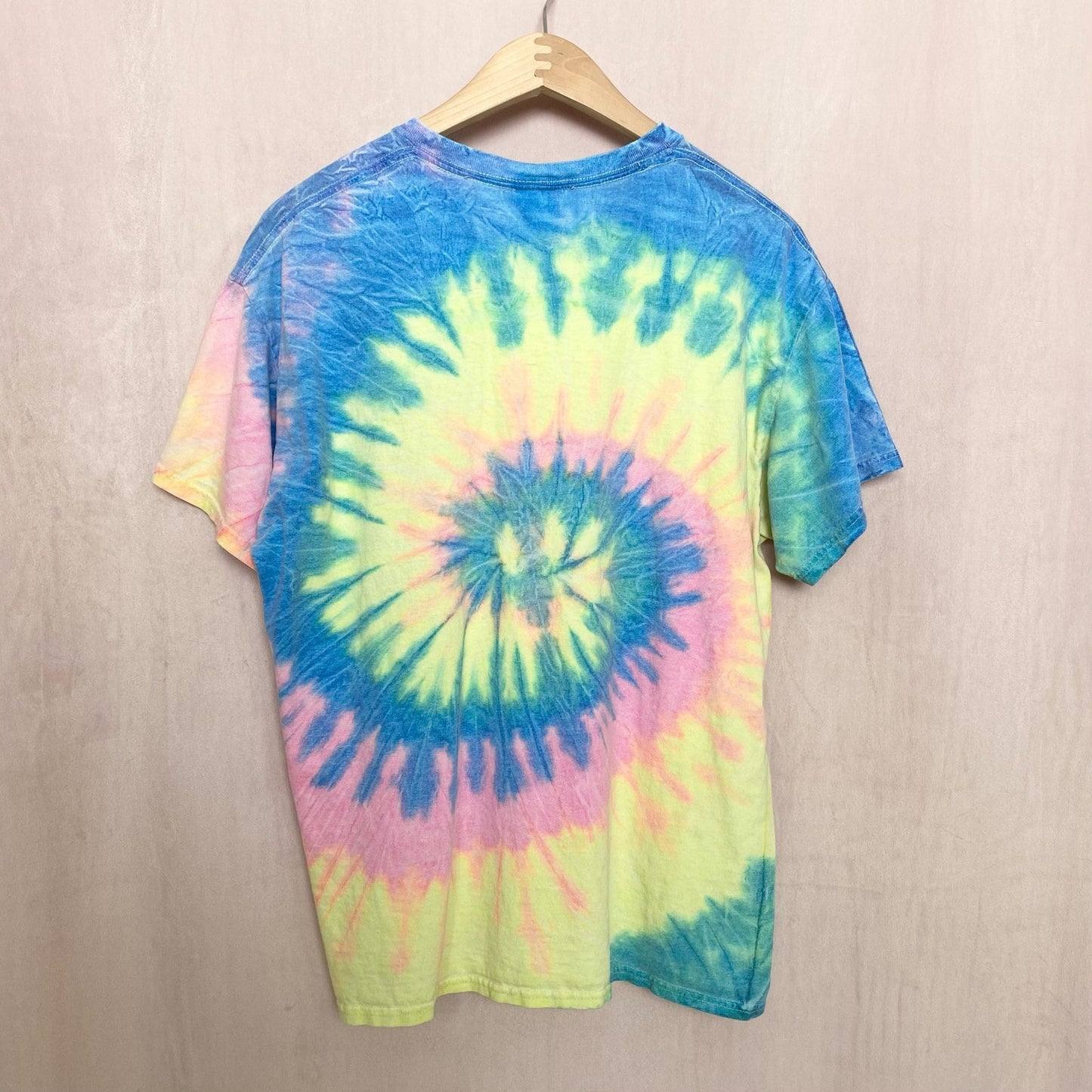 Y2K Colortone Rainbow Tie Dye T-Shirt, Size Large