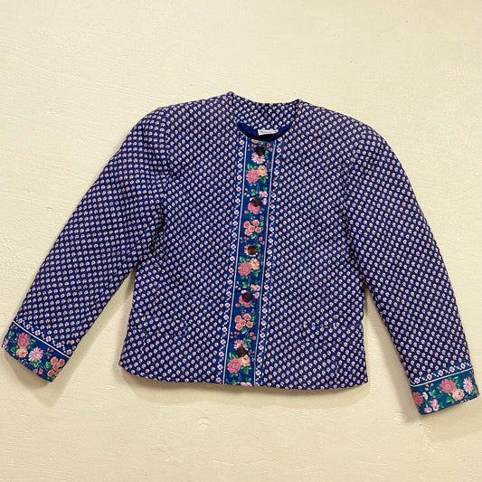 Vintage 80s Vera Bradley Floral Quilted Jacket, Size Small