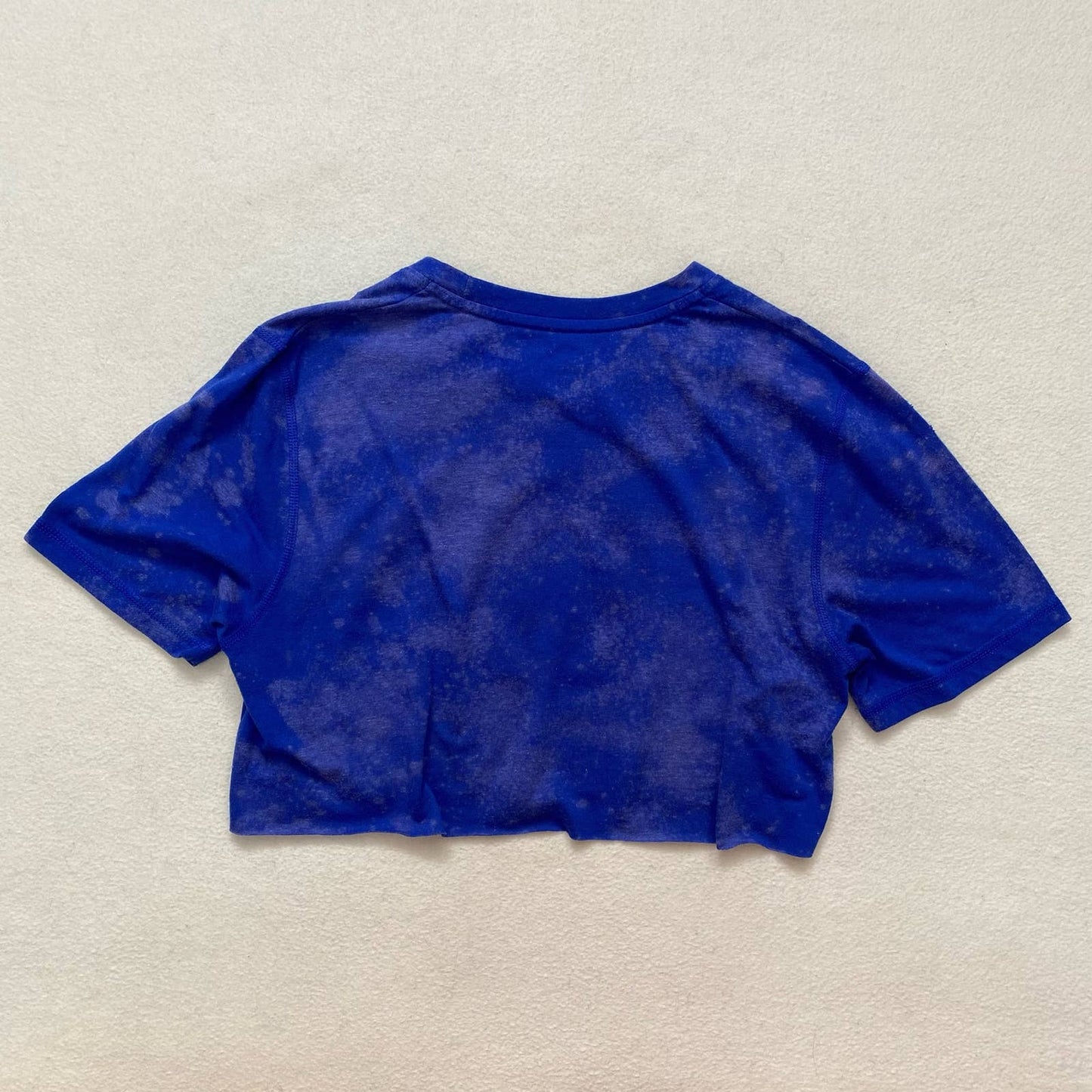 Reworked LA Dodger’s Distressed Crop Tee, Size Small
