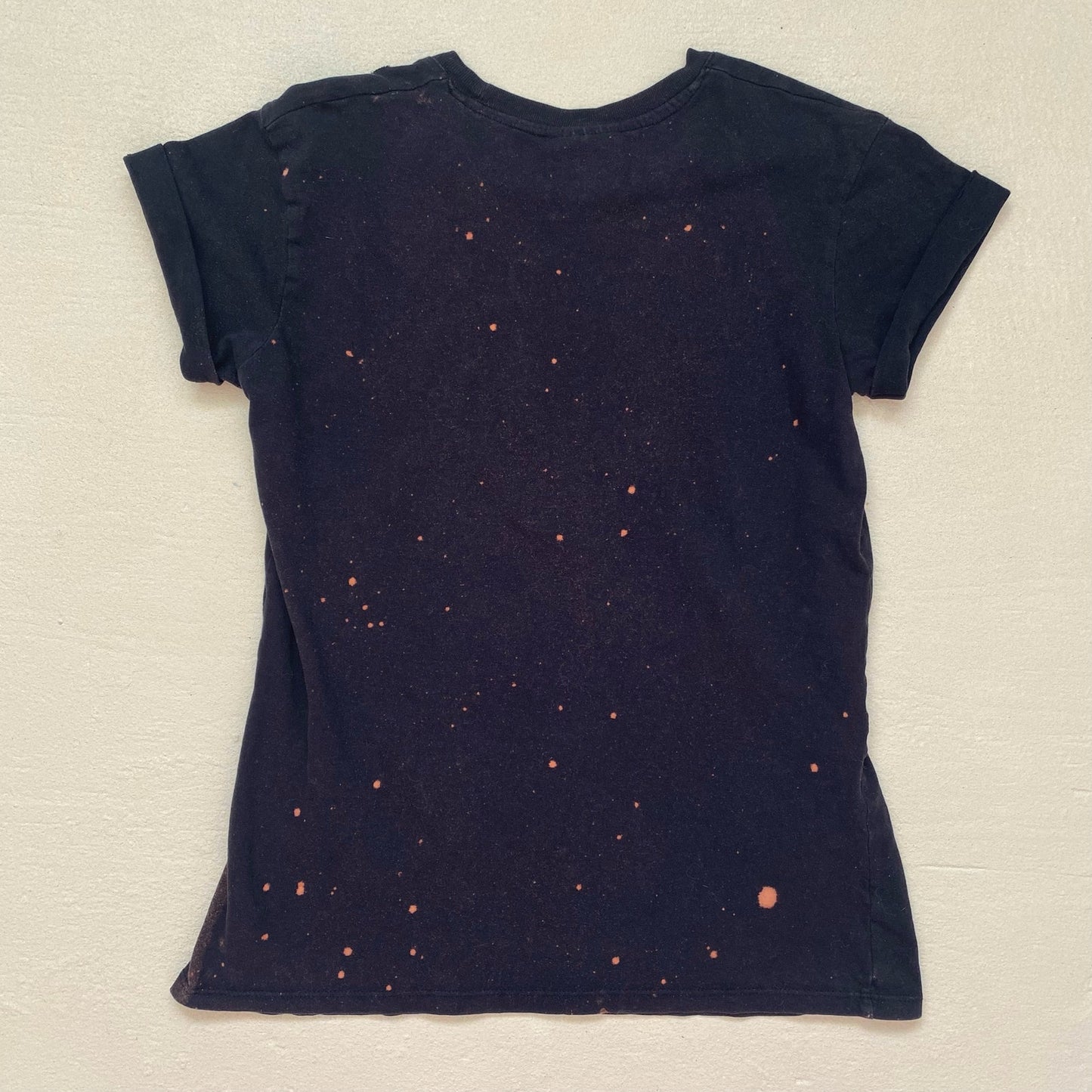 Upcycled The Doors Acid Wash Distressed Graphic Tee, Size XS