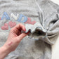 Vintage 80s Hanes Grandma Hearts Gray Crewneck Sweatshirt, Size Large