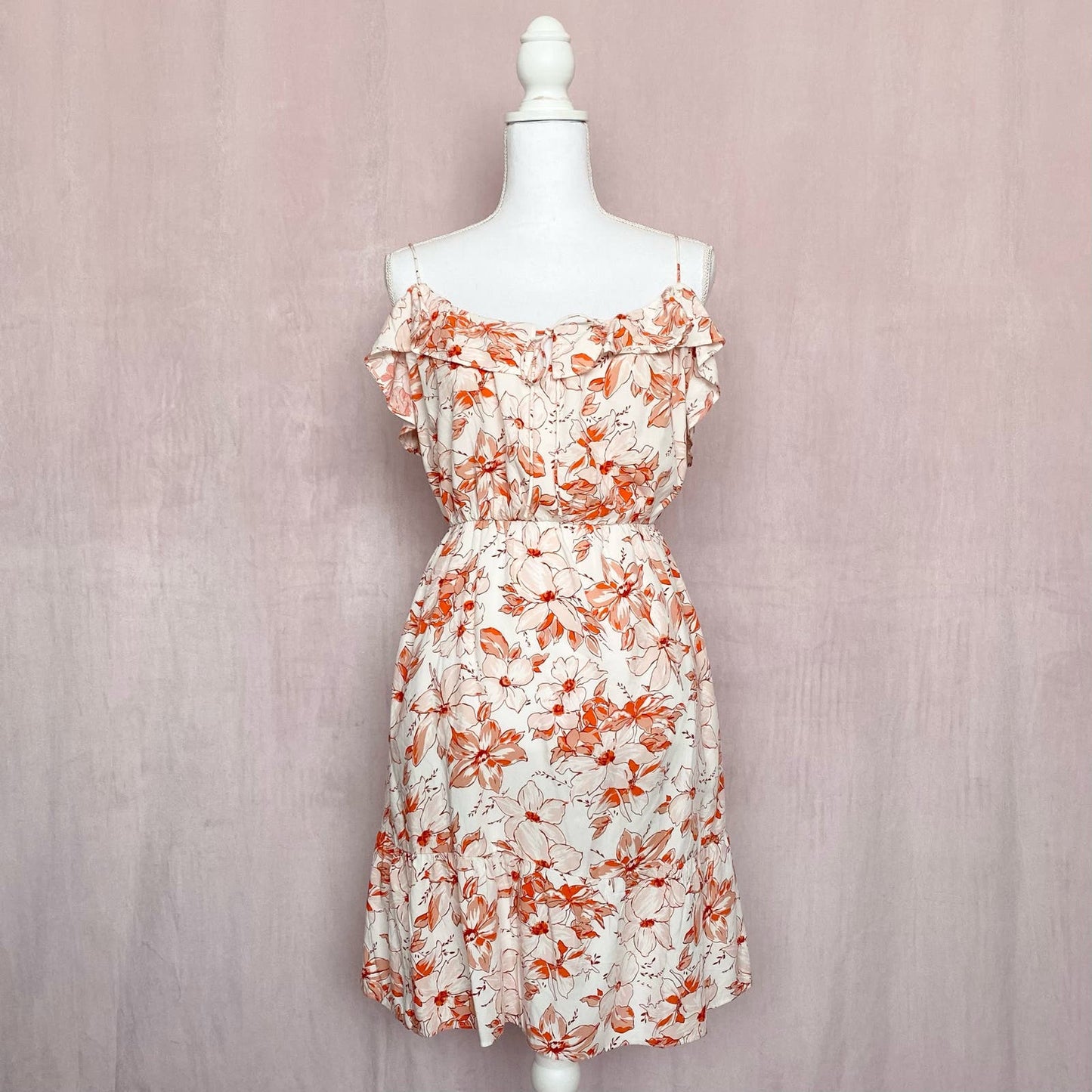 Secondhand J.Crew Tiered Mini Dress in Breezy Blooms, Size XL