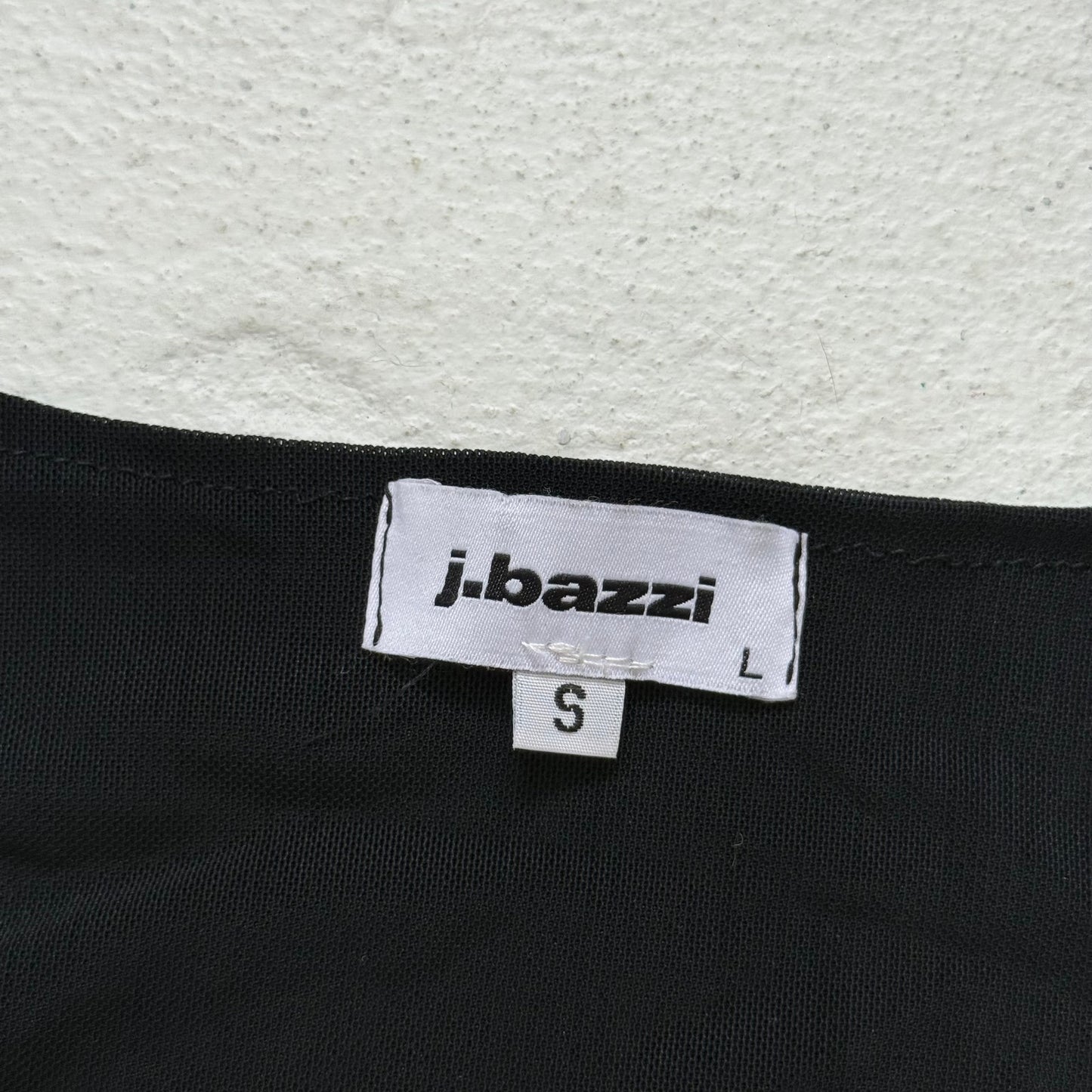 Secondhand J.Bazzi Black Mesh Corset Bustier Long Sleeve Crop Top, Size Small