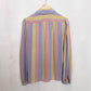 Vintage 70s Helen Fabrikant Stripe Button Up Blouse, Size M/L