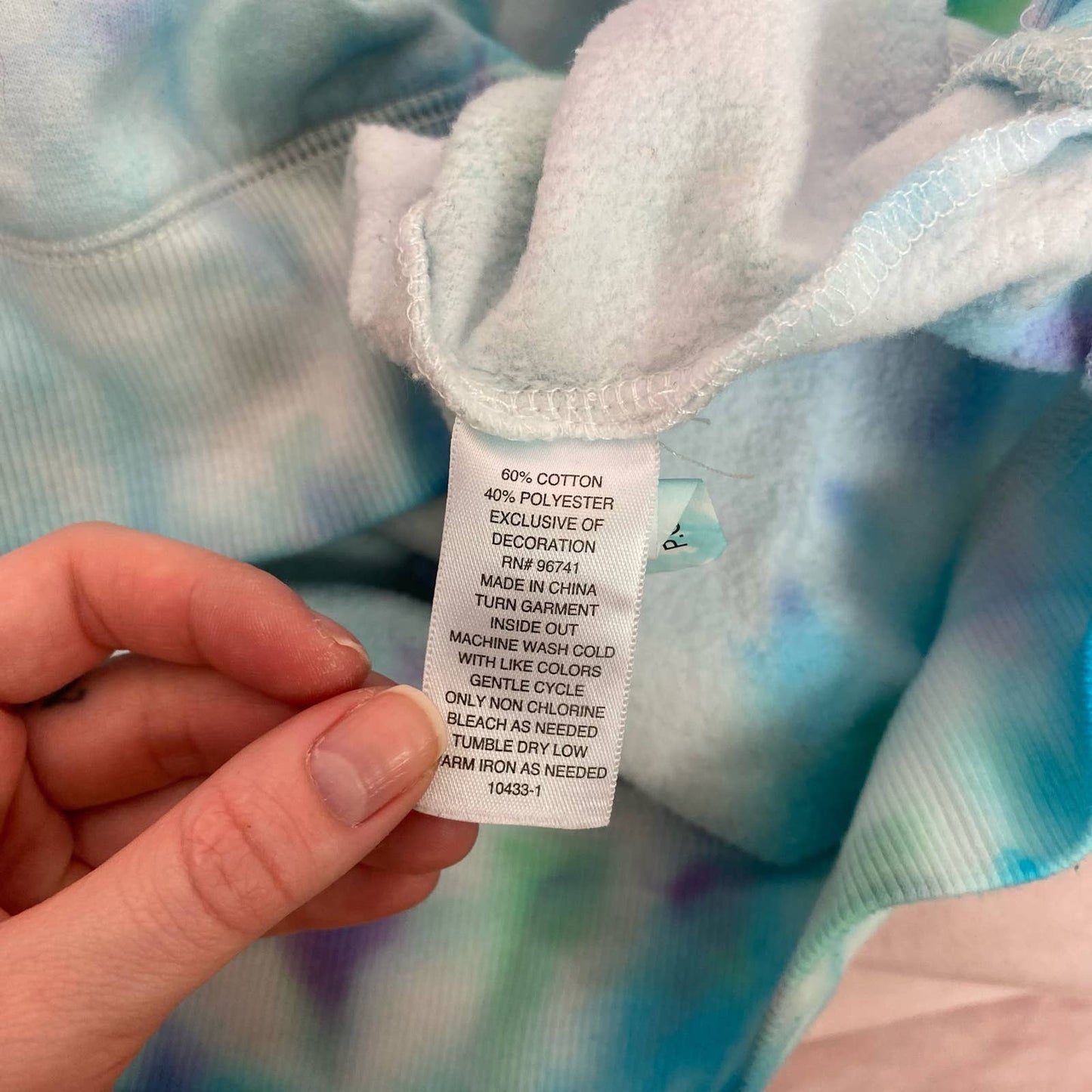Reworked Tie Dye Crewneck Sweatshirt, Size XL