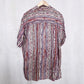 Vintage Robert Stock Silk Stripe Button Up Shirt, Size Medium