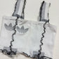 Secondhand Upcycled Adidas Originals Sock Crop Top, Size XS