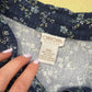 Upcycled Button Up Crop Shirt & Skirt Set, Size L/XL