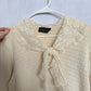 Vintage Herman Geist Lace Collar Knit Sweater, Size Small