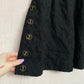 Vintage Juicy Couture Black Embroidered Babydoll Top, Size Medium