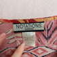 Vintage Notations Button Front Floral Blouse, Size 3X